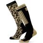 Poederbaas Ski Socks Panther Brown